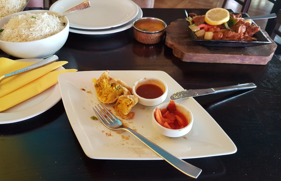 Mon repas au chaiwala