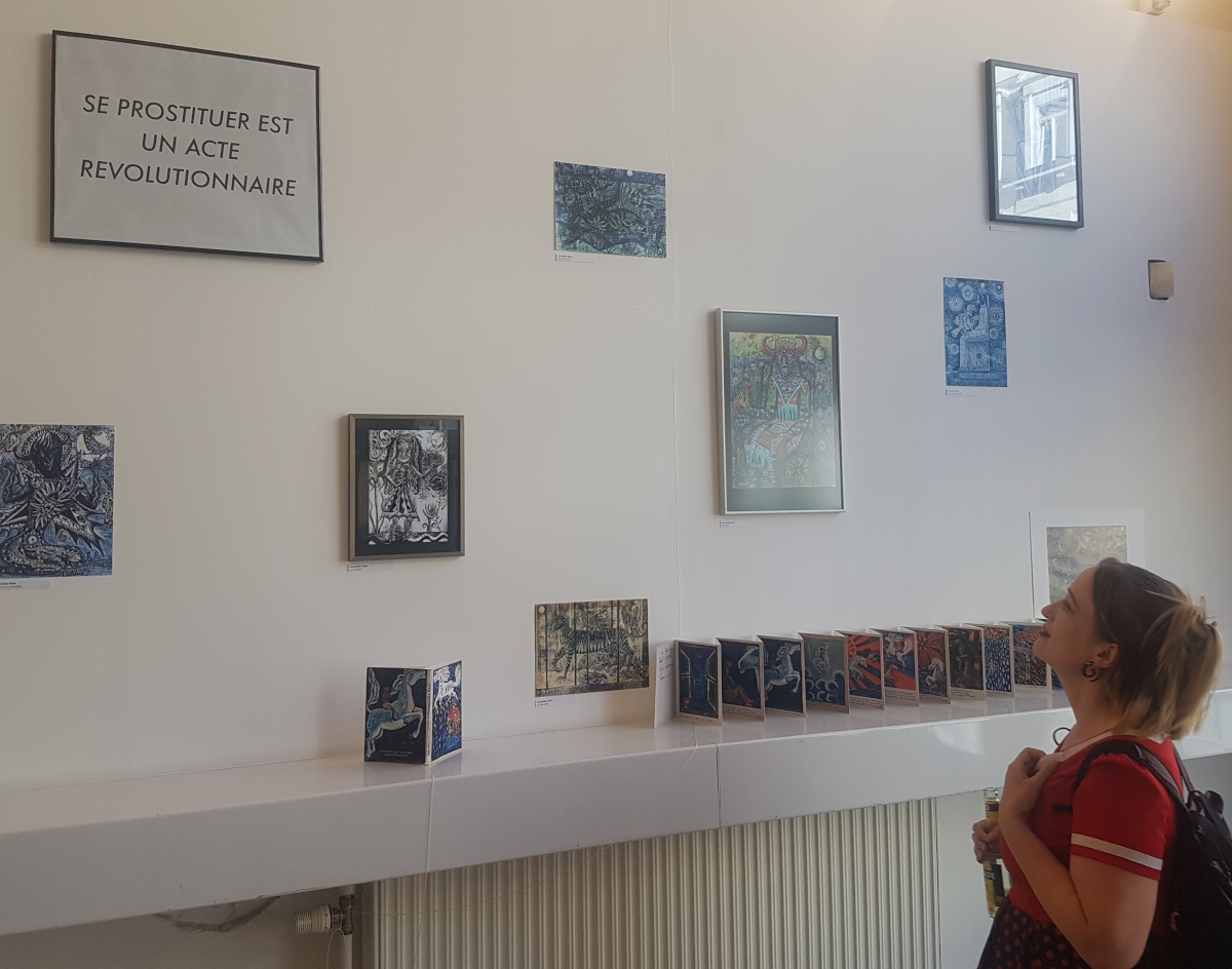 Les oeuvres de Griselidis Réal, reproduites pour les besoins de l'exposition