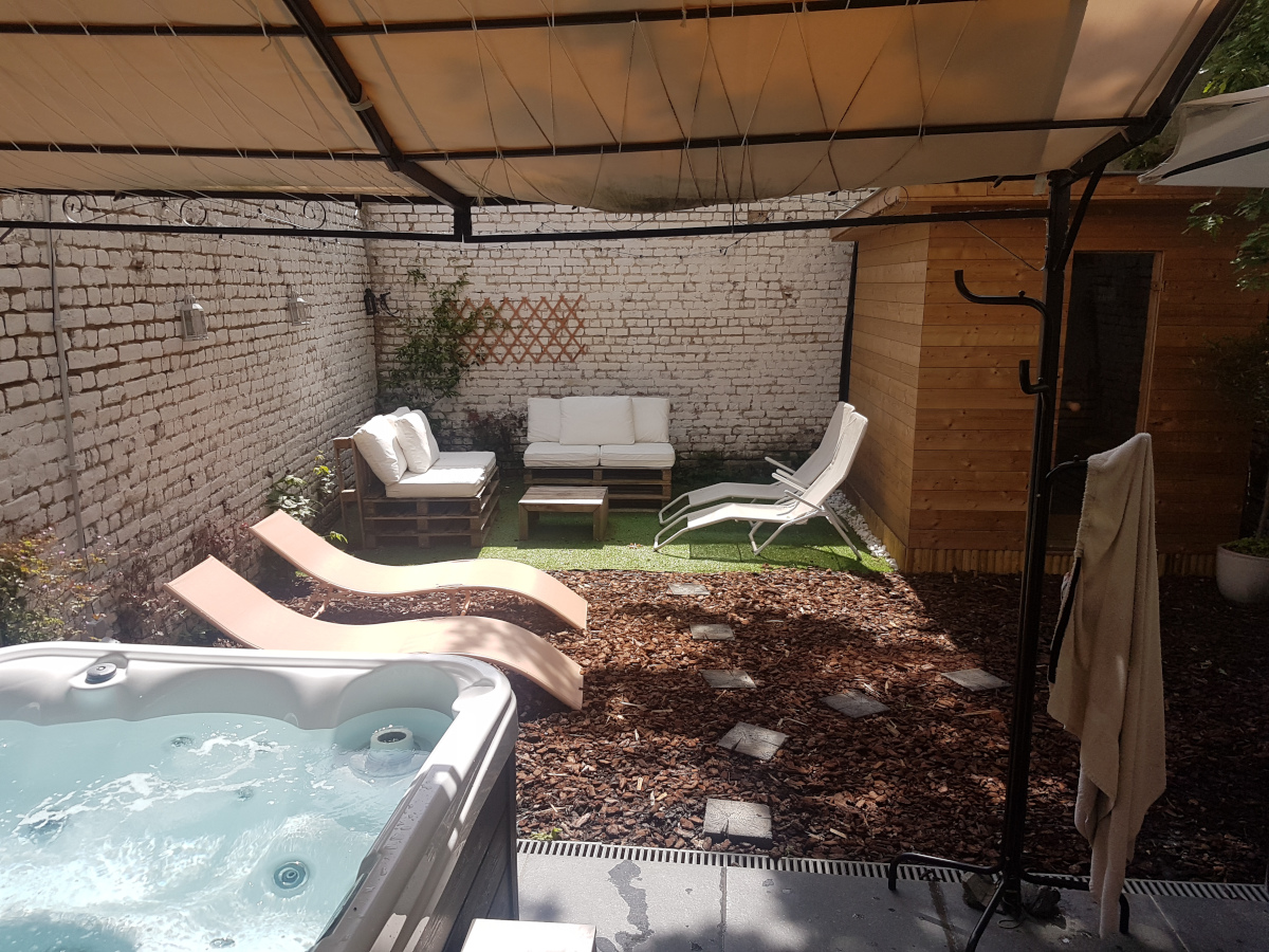 L'espace Garden du tiny-spa, de l'extérieur