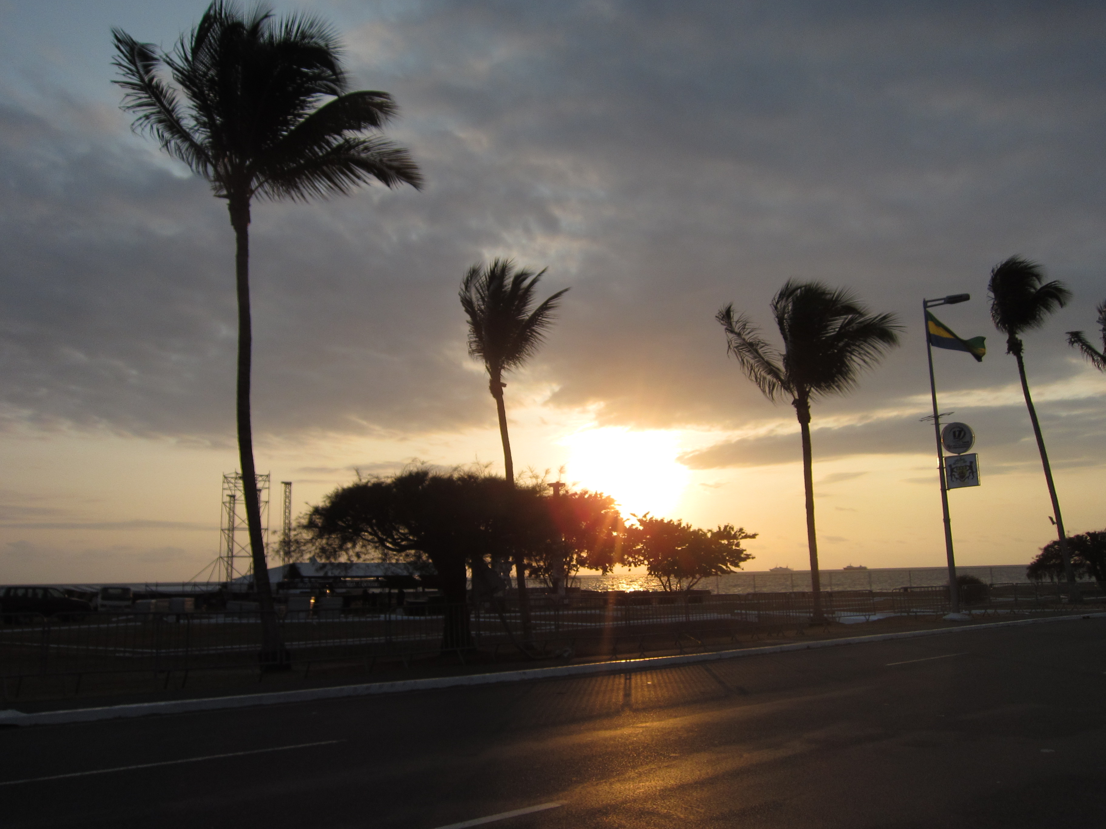 Un coucher de soleil sur Libreville