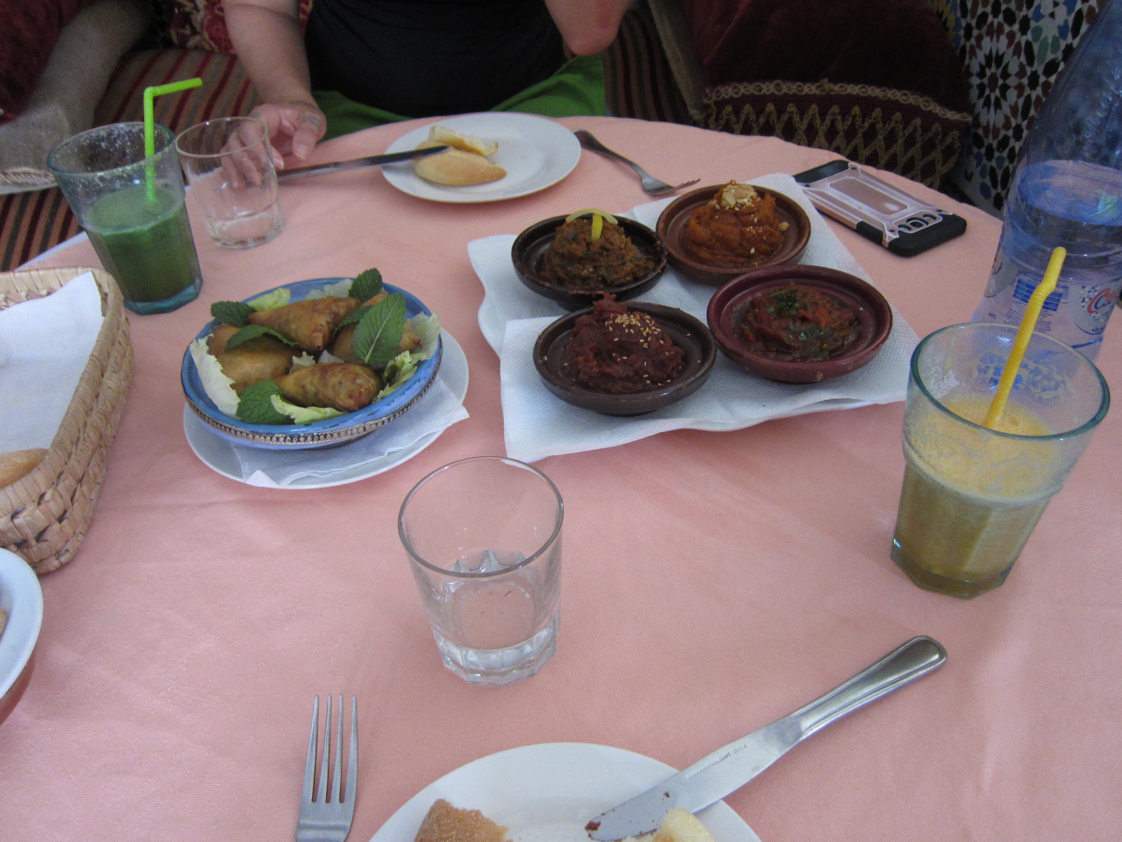 Nos entrées au Ryad