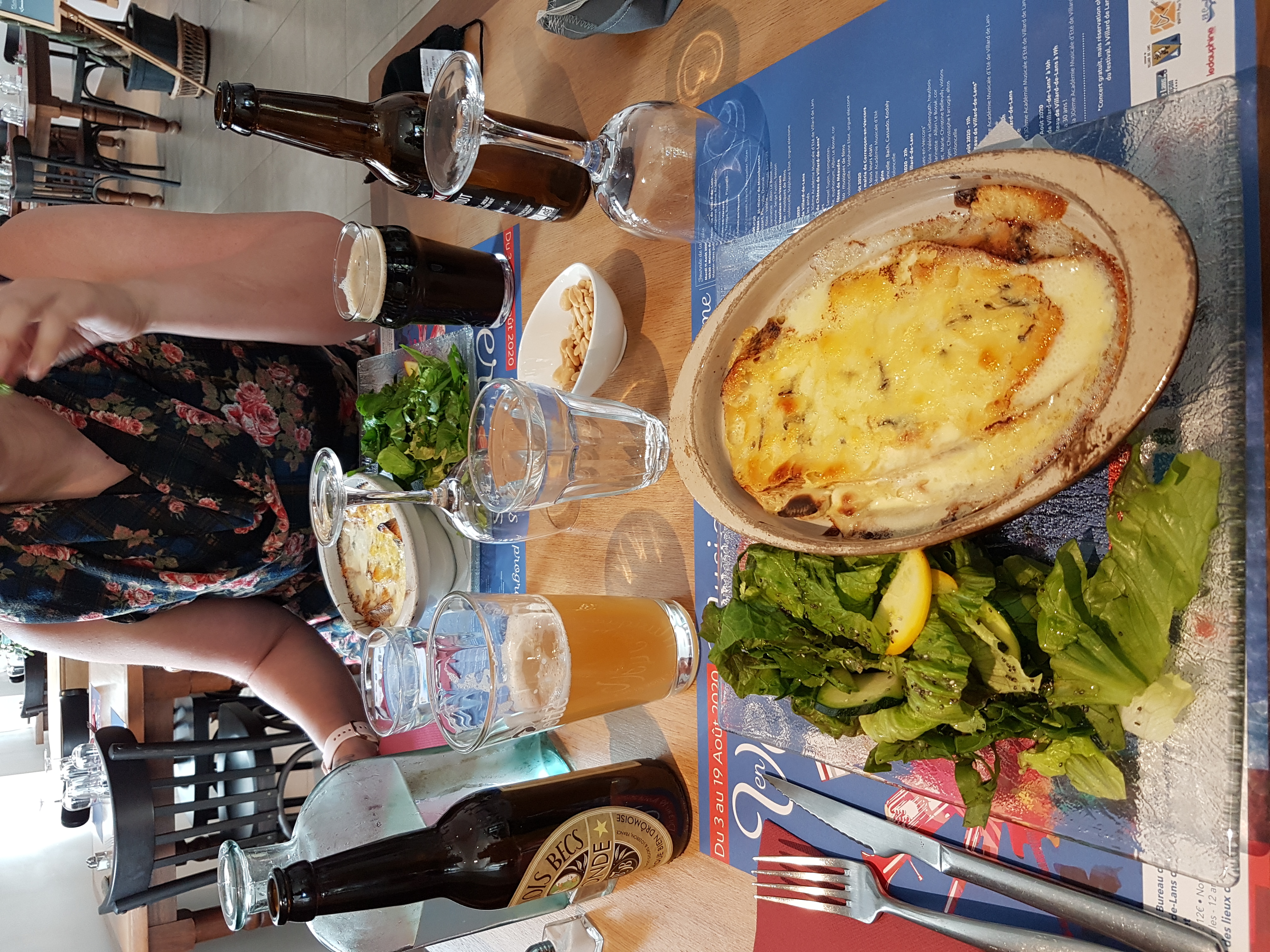 Déjeuner à Saint-Martin-en-Vercors